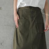 スカート レディース ロングスカート Aラインスカート タック 大きいサイズ | HUG.U | 詳細画像15 
