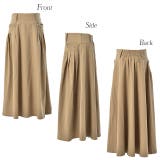 スカート レディース ロングスカート Aラインスカート タック 大きいサイズ | HUG.U | 詳細画像22 