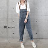 デニムサロペット サロペット レディース デニムオールインワン オーバーオール | HUG.U | 詳細画像6 