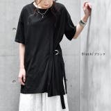 Tシャツ トップス レディース カットソー チュニック 半袖 アシメ アシンメ | HUG.U | 詳細画像10