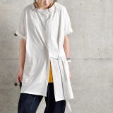 Tシャツ トップス レディース カットソー チュニック 半袖 アシメ アシンメ | HUG.U | 詳細画像3