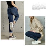 デニム レディース パンツ さらっとした肌触り UVカット 吸水速乾 ボトムス | HUG.U | 詳細画像16 