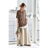 トップス レディース Tシャツ カットソー 半袖 Vネック 無地 シンプル ド | HUG.U | 詳細画像10 