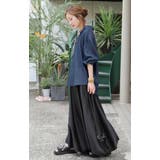 シャツ デニム デニムシャツ レディース トップス カットソー ハーフボタン | HUG.U | 詳細画像12 