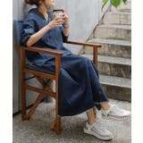 シャツ デニム デニムシャツ レディース トップス カットソー ハーフボタン | HUG.U | 詳細画像14 