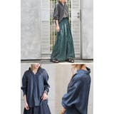 シャツ デニム デニムシャツ レディース トップス カットソー ハーフボタン | HUG.U | 詳細画像18 