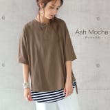 Tシャツ レディース 半袖 綿 トップス カットソー ビッグシルエット Uネッ | HUG.U | 詳細画像11