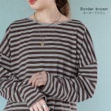 カットソー レディース 長袖 トップス ロングTシャツ レイヤード 無地 ボ | HUG.U | 詳細画像17