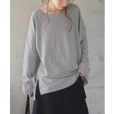カットソー レディース 長袖 トップス ロングTシャツ レイヤード 無地 ボ | HUG.U | 詳細画像6