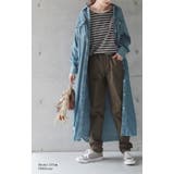 シャツワンピース デニム ロングシャツ デニムシャツワンピ シャツ レディース | HUG.U | 詳細画像3 