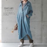 シャツワンピース デニム ロングシャツ デニムシャツワンピ シャツ レディース | HUG.U | 詳細画像9 