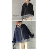 ジャケット デニム アウター プリーツ レディース Gジャン ジージャン ライ | HUG.U | 詳細画像4 