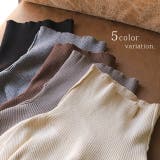 ニット タートルネック トップス  洗えるニット ハイネック レディース セー | HUG.U | 詳細画像3 