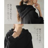 ワンピース 黒 長袖 パーカーワンピース レディース 裏起毛 パーカー ロング | HUG.U | 詳細画像12 