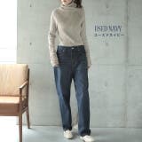 ユーズドネイビー | デニム パンツ ボトムス レディース スラウチパンツ テーパード テーパードパ | HUG.U