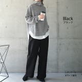 ブラック(レギュラー丈) | 楽なのに脚長こなれ感 パンツ レディース | HUG.U