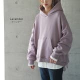 パーカー レディース 裏シャギー トップス トレーナー スウェット サイドジッ | HUG.U | 詳細画像16 