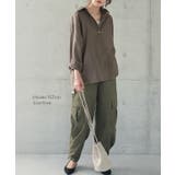 シャツ リネンシャツ レディース リネン トップス 長袖 ドロップショルダー | HUG.U | 詳細画像3 