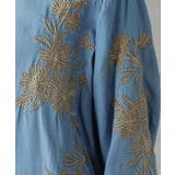 シャツ レディース サステナブル デニムシャツ デニム風 デニム トップス 刺 | HUG.U | 詳細画像8 