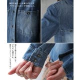 シャツ レディース デニムシャツ デニム トップス ブラウス デニムジャケット | HUG.U | 詳細画像13 