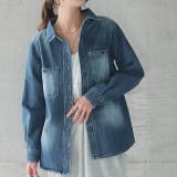 シャツ レディース デニムシャツ デニム トップス ブラウス デニムジャケット | HUG.U | 詳細画像15 