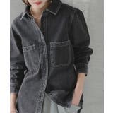 シャツ レディース デニムシャツ デニム トップス ブラウス デニムジャケット | HUG.U | 詳細画像18 