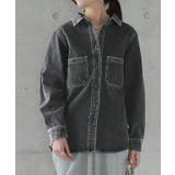 シャツ レディース デニムシャツ デニム トップス ブラウス デニムジャケット | HUG.U | 詳細画像2 