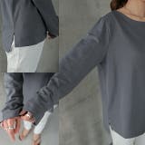 「まさかのカップ付き」ブラトップに見えないゆったりカットソー トップス レディース | HUG.U | 詳細画像16