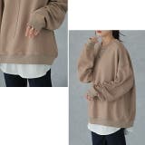 トップス レディース スウェット スエットトレーナー ビッグシルエット 無地 | HUG.U | 詳細画像17