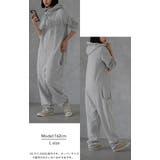 オールインワン レディース つなぎ サロペ パーカー スウェット 部屋着 | HUG.U | 詳細画像18 