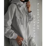 オールインワン レディース つなぎ サロペ パーカー スウェット 部屋着 | HUG.U | 詳細画像4 