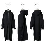 パーカー ロングワンピース ロングワンピ ロングパーカー アウター スウェット | HUG.U | 詳細画像20 