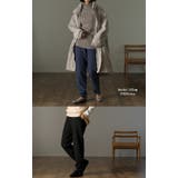 パンツ 裏起毛 ボトムス レディース ロング ゴム テーパード スリット 裏ボ | HUG.U | 詳細画像22