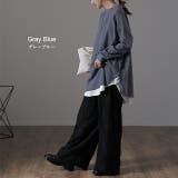 カットソー レディース レイヤード トップス モックネック インナー ロンT | HUG.U | 詳細画像17 