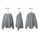 トレーナー レディース 裏起毛 スウェット トップス 裏シャギー 体型カバー | HUG.U | 詳細画像21