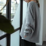 トレーナー レディース 裏起毛 スウェット トップス 裏シャギー 体型カバー | HUG.U | 詳細画像23