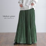 スカート 裏起毛 シフォン ロングスカート レディース プリーツスカート | HUG.U | 詳細画像15 