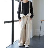 トップス レディース  ロンT Tシャツ レイヤード スリット 無地 長袖 丸 | HUG.U | 詳細画像7 