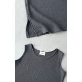 タンクトップ レディース ノースリーブ ワッフル トップス 無地 Uネック レ | HUG.U | 詳細画像10 