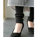 ニットレギンス レディース 綿 10分丈 インナー リブニット スパッツ 防寒 | HUG.U | 詳細画像16 