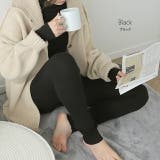 ニットレギンス レディース 綿 10分丈 インナー リブニット スパッツ 防寒 | HUG.U | 詳細画像9 