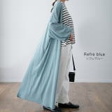 カーディガン ロング ニット 薄手 シアー ぽわん袖 アウター 長袖 ロングカ | HUG.U | 詳細画像12