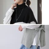 ベスト ニット 綿100% レディース 体型カバー タートル レイヤード トッ | HUG.U | 詳細画像21