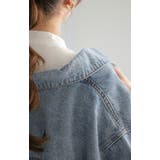 Gジャン レディース デニム オーバーサイズ アウター デニムジャケット 綿 | HUG.U | 詳細画像11 