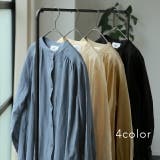 ワンピース レディース リネン ロングワンピース マキシ ロングワンピ シャツ | HUG.U | 詳細画像8 