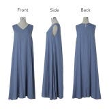 ワンピース レディース 麻 綿 ワンピ マキシ ロング ロングワンピース ノー | HUG.U | 詳細画像22