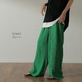 ワイドパンツ レディース セルフカット パンツ リブパンツ ボトムス ロング | HUG.U | 詳細画像11 