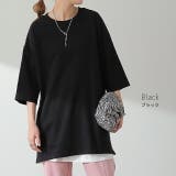Tシャツ レディース トップス 綿100% 厚手 半袖 オーバーサイズ ゆった | HUG.U | 詳細画像10