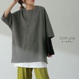 Tシャツ レディース トップス 綿100% 厚手 半袖 オーバーサイズ ゆった | HUG.U | 詳細画像15