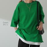 Tシャツ レディース トップス 綿100% 厚手 半袖 オーバーサイズ ゆった | HUG.U | 詳細画像17